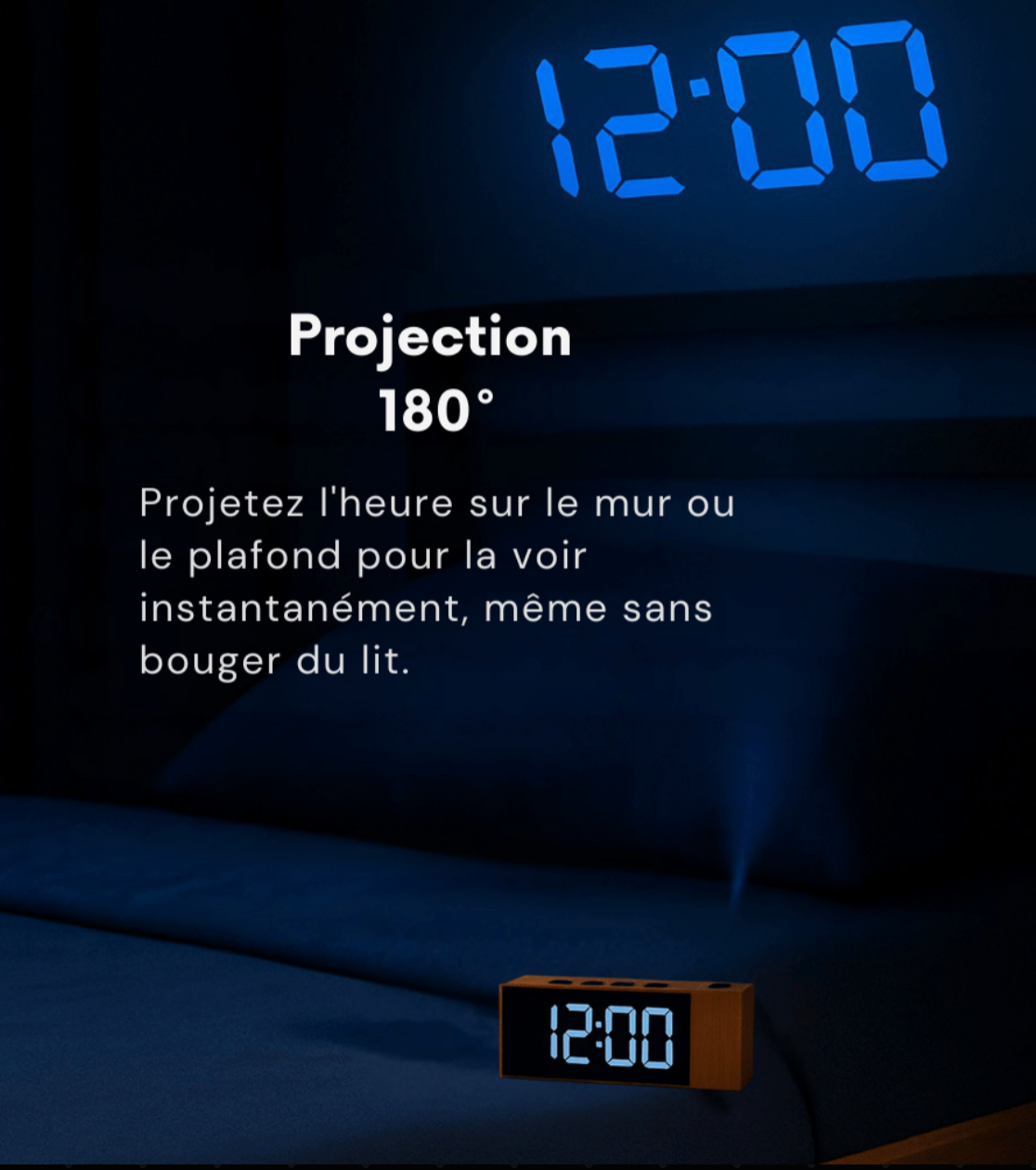 Réveil Radio Projecteurs