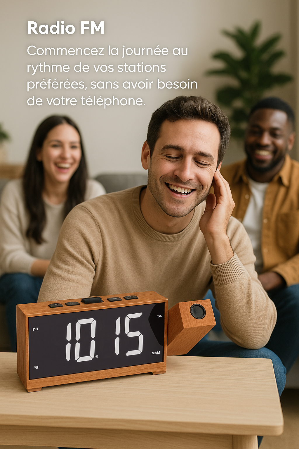 Réveil Radio Projecteurs