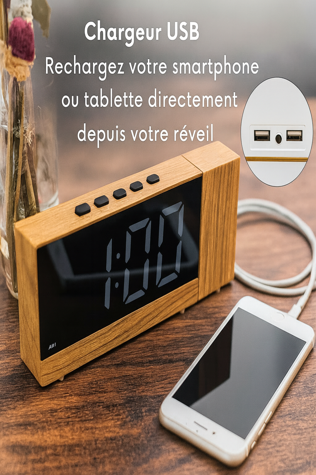 Réveil Radio Projecteurs
